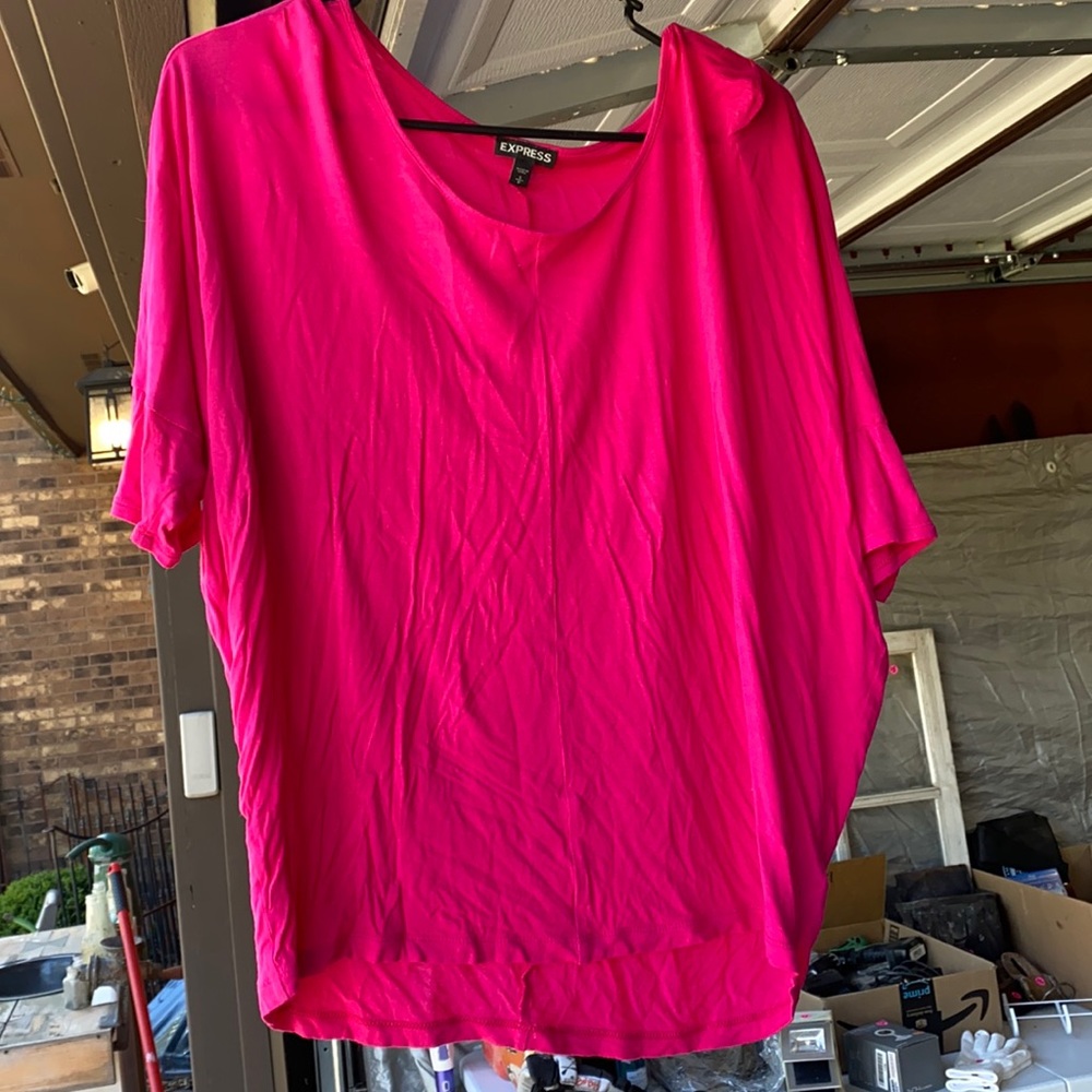 Express Flowy Hot Pink Top